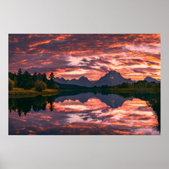 Poster Parc national du Grand Teton, Wyoming (Devant)