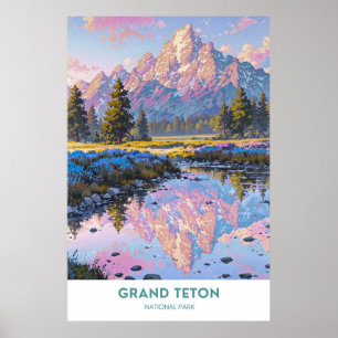 Poster Parc national du Grand Teton, Wyoming