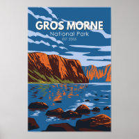 Parc national du Gros Morne Canada Voyage Art Vint