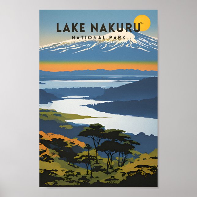 Poster Parc national du lac Nakuru (Devant)