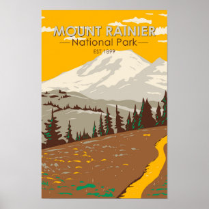 Poster Parc national du Mont-Rainier Divide
