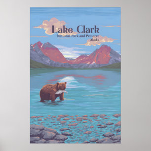 Poster Parc national et réserve nationale de Lake Clark :