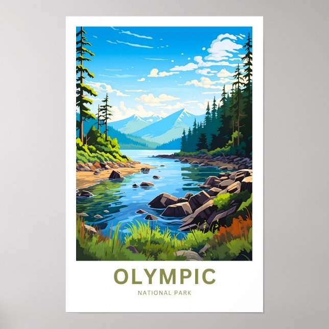 Poster Parc national olympique Imprimer (Devant)