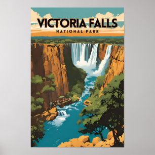 Poster Parc national Victoria Falls Travel