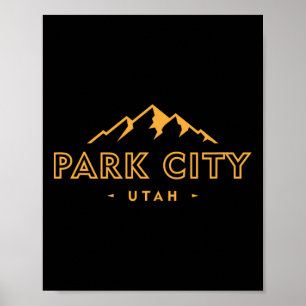 Poster Parc Rétro City Utah Hommes Femmes Souvenir Montag