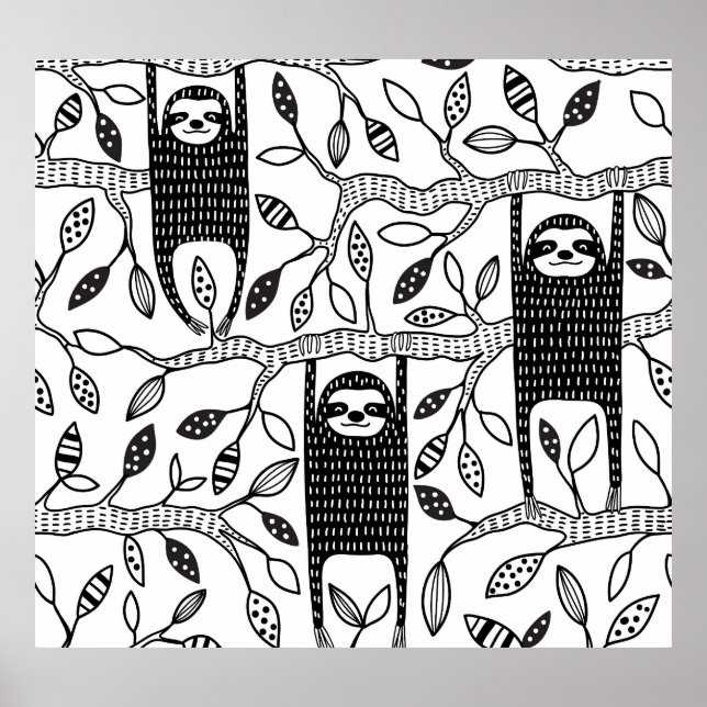 Poster Parcelles réfrigérées : Motif animal mignon. (Devant)
