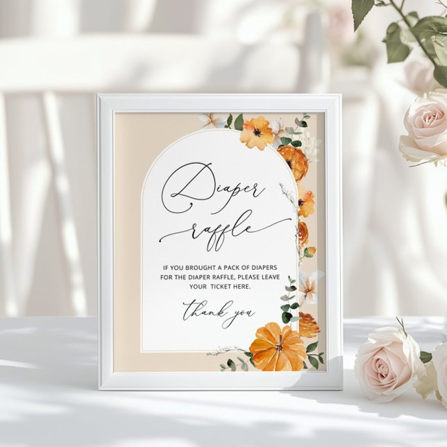 Poster Parchemin floral à automne neutre genre Rupture de (Créateur téléchargé)