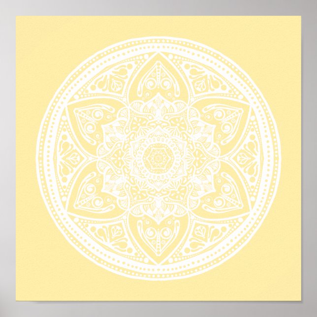 Poster Parchment Mandala (Devant)