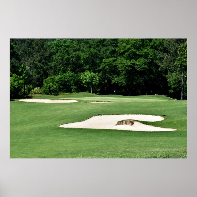 Poster Parcours De Golf Traverses De Sable (Devant)