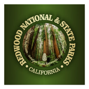 Poster Parcs nationaux et nationaux de Redwood (NP2)