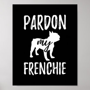 Poster Pardon Mon Français Bulldog Chandail à capuche