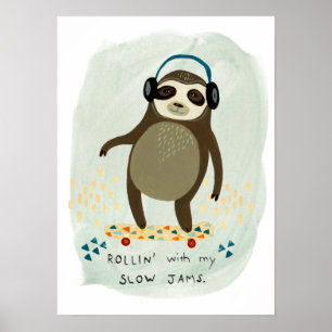 Poster Paresse de hippie   Rollin avec mes confitures