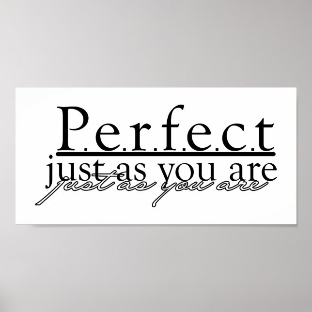 Poster Parfait Word Art (Devant)