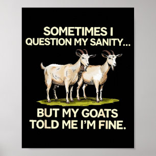 Poster Parfois je remets en question ma santé mentale mai