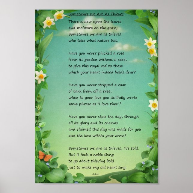 Poster Parfois Nous Sommes Comme Des Voleurs (Devant)