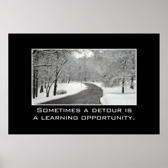 Poster Parfois un détour est une opportunité d'apprentiss (Devant)