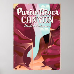 Poster Paria River Canyon, Utah et Arizona