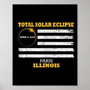 Poster Paris 2024 Solar Eclipse 2024 040824 Eclipse