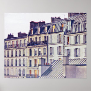 Poster Paris Architecture   Roof Top Building