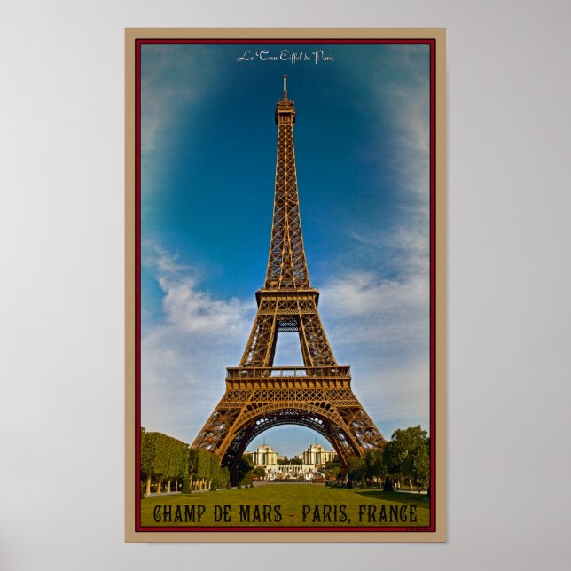 Poster Paris - Champ de Mars (Devant)