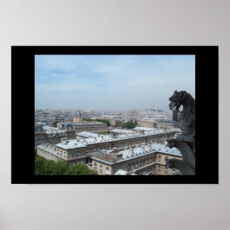 Poster Paris depuis Notre Dame
