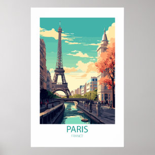 Poster Paris France Les Lieux De Voyage Célèbres