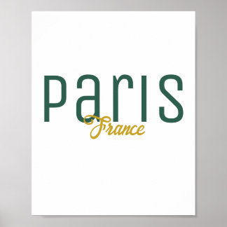 Poster Paris, France Souvenir