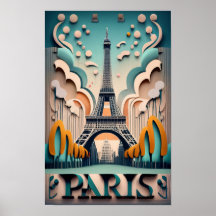 Paris, France, Villes du Monde, Style Vintage