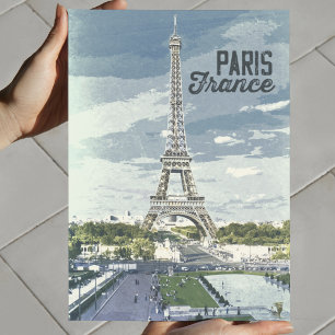 Poster Paris, France Vintage Rétro