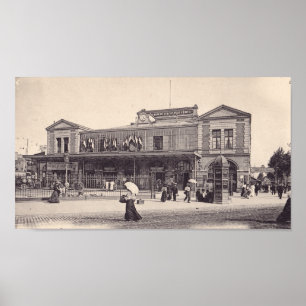 Poster Paris Gare de Vincennes Vintage Photography Foto
