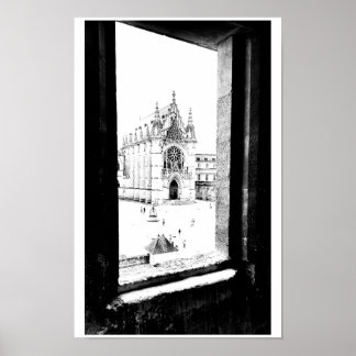 Poster Paris gothique. Sainte-Chapelle de Vincennes. Fran