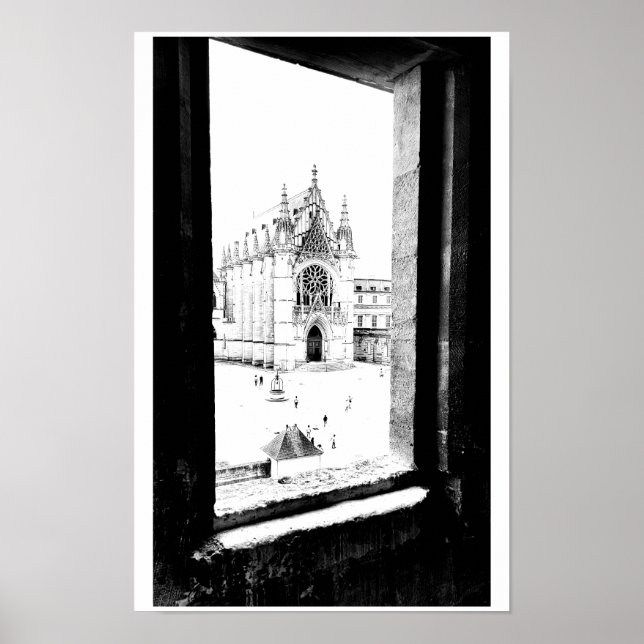 Poster Paris gothique. Sainte-Chapelle de Vincennes. Fran (Devant)