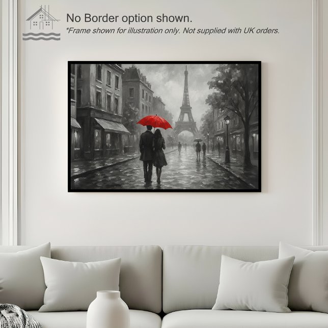 Poster Paris in the Rain – Wall Art Print (Créateur téléchargé)