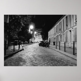 Poster Paris la nuit