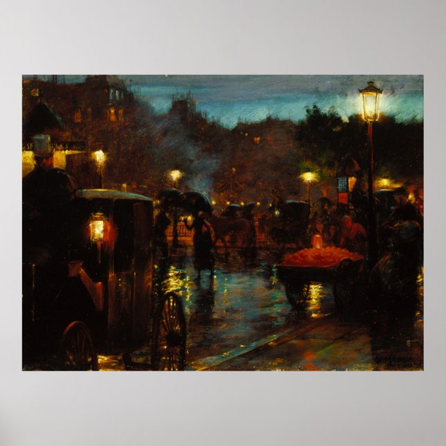 Poster Paris la nuit (Devant)