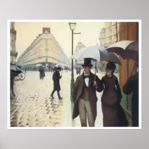 Poster Paris, la place de l'Europe aux beaux jours, 1877