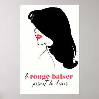 Poster Paris - Le Rouge Baiser (Le Baiser Rouge)