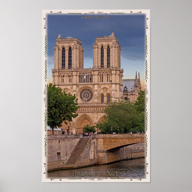 Poster Paris - Notre Dame (Devant)