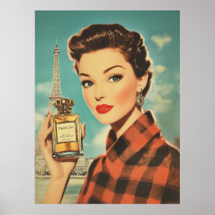 Poster Paris Parfum et élégance