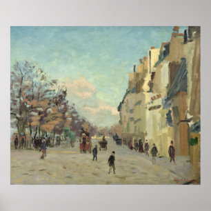 Poster Paris, Quai de Bercy, effet de neige, c.1873-74