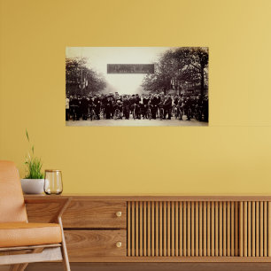 Poster Paris-Roubaix Avant Le Départ 19 Avril 1896