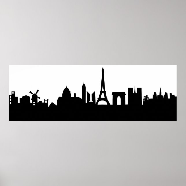 Poster paris skyline deco (Devant)