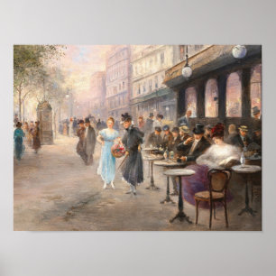 Poster Paris Street Old Art