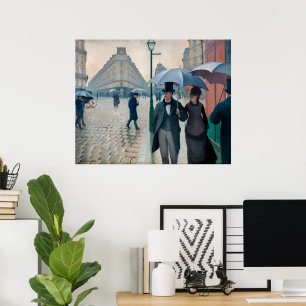 Poster Paris Street Rainy Day Gustave Caillebotte