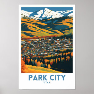 Poster Park City Utah Travel