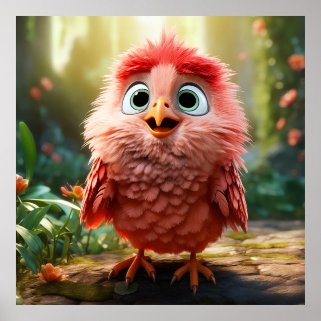 Poster Parker - Le Cardinal Rouge Chick (Devant)