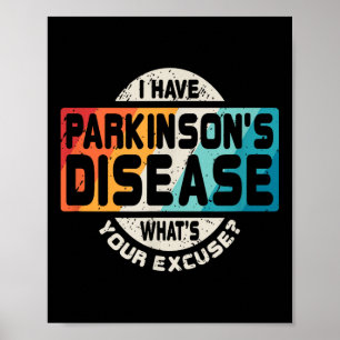 Poster Parkinsons T Chemise Sensibilisation Survivant Cad