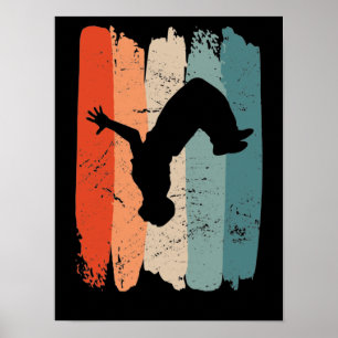 Poster Parkour, freerunner, parkour runner cadeau