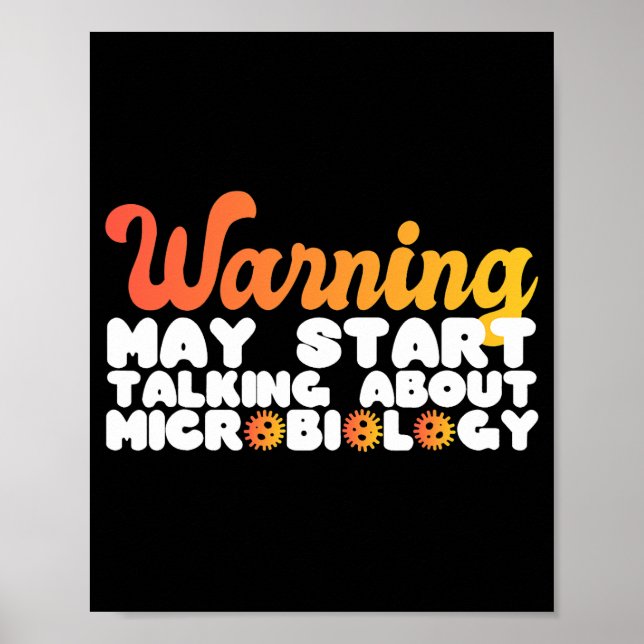 Poster Parler de microbiologie Microbiologiste 3 (Devant)