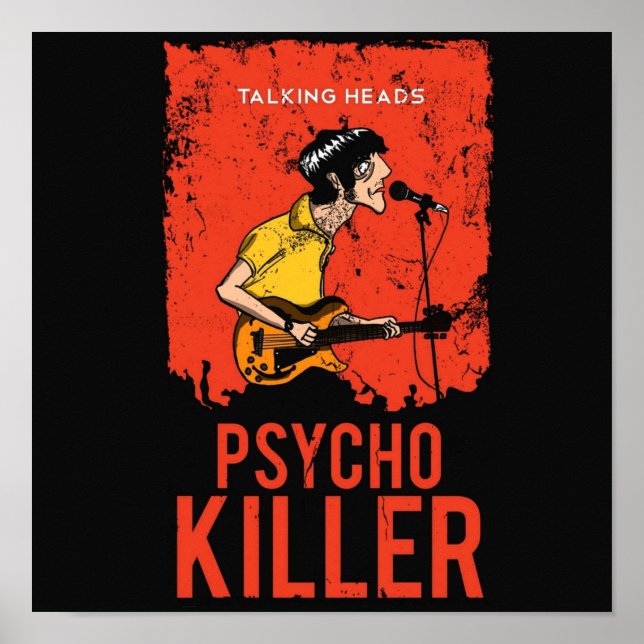 POSTER PARLER TÊTES PSYCHO KILLER (Devant)